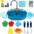 thumbnail image 1 of SHISUYAN Jouet de Rôle Bleu pour Enfants avec Circulation d'Eau Réelle pour Jeu de Rôle Plastique ABS Sûr, 1 of 9