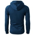 thumbnail image 4 of H2H Mens Casual Slim Fit Hoodie Zip-Up Long Sleeve Active Jersey Jackets (KMOHOL019), 4 of 6