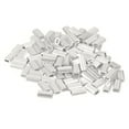 thumbnail image 1 of Unique Bargains 100 Pack Aluminum Crimping Loop Sleeve for 1/32' Diameter Wire Rope, Double Ferrule Aluminum Wire Rope Sleeve, 1 of 6