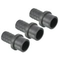 thumbnail image 1 of Unique Bargains UPVC Reducer Pipe Fitting 25mm OD 20mm Barbed, 3 Pack Straight Coupling Adapter Connector, Grey, 1 of 5