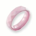 thumbnail image 1 of Ceramic Pink Faceted 5.5mm Polished Band Size 5, 1 of 1
