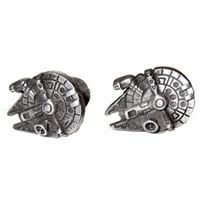 Star Wars 3-D Millennium Falcon Pewter Finish Cufflinks