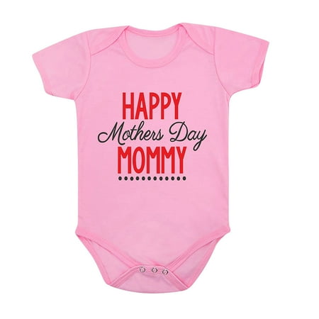 

AIMAOMI Toddler Kids Baby Girls Boys Letter Print Mother s Day Romper Jumpsuit H