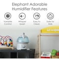 Crane Ultrasonic Elephant Humidifier, 1 Gallon Cool Mist Animal ...