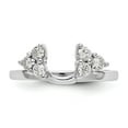 thumbnail image 4 of 14K White Gold Ring Band Wedding Diamond, Lab Grown Round, Size 7, 4 of 7