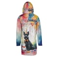 thumbnail image 2 of Happy Birthday to Scottish Terrier Kitten Party Balloons Cake All Over Print 3D Hooded Duffle Toggle Coat Scottie Dog Lover Gifts - 00027, 2 of 6