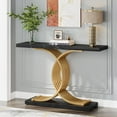 thumbnail image 2 of Table Console Moderne, Table d'Appoint de 39 Pouces avec Pieds en Métal Géométriques, 2 of 4