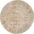 thumbnail image 1 of Unique Loom 3135983 4 x 4 ft. Chateau Jefferson Round Rug, Beige, 1 of 1