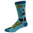 thumbnail image 4 of Women's Pet All The Cats Socks Funny Cat Face Hilarious Kitten Novelty Footwear, 4 of 7