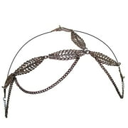 ***Discontinued***Three Chain Headwraps - Metal Leaves