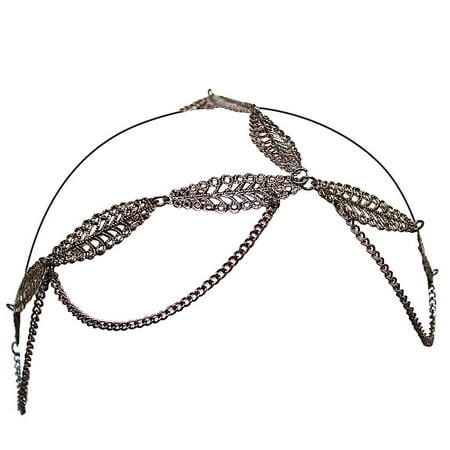 ***Discontinued***Three Chain Headwraps - Metal Leaves
