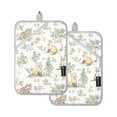 thumbnail image 7 of Yayeee Pot Holders Kitchen Heat Resistant with Pockets 7"x9.8" Cotton Oven Cooking Hot Pads, Watercolor Forest Pattern, 7 of 7