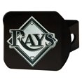 thumbnail image 1 of Fan Mats 26726 Sport Black MLB Hitch Cover with Tampa Bay Rays Logo for 2 Receivers, 1 of 4