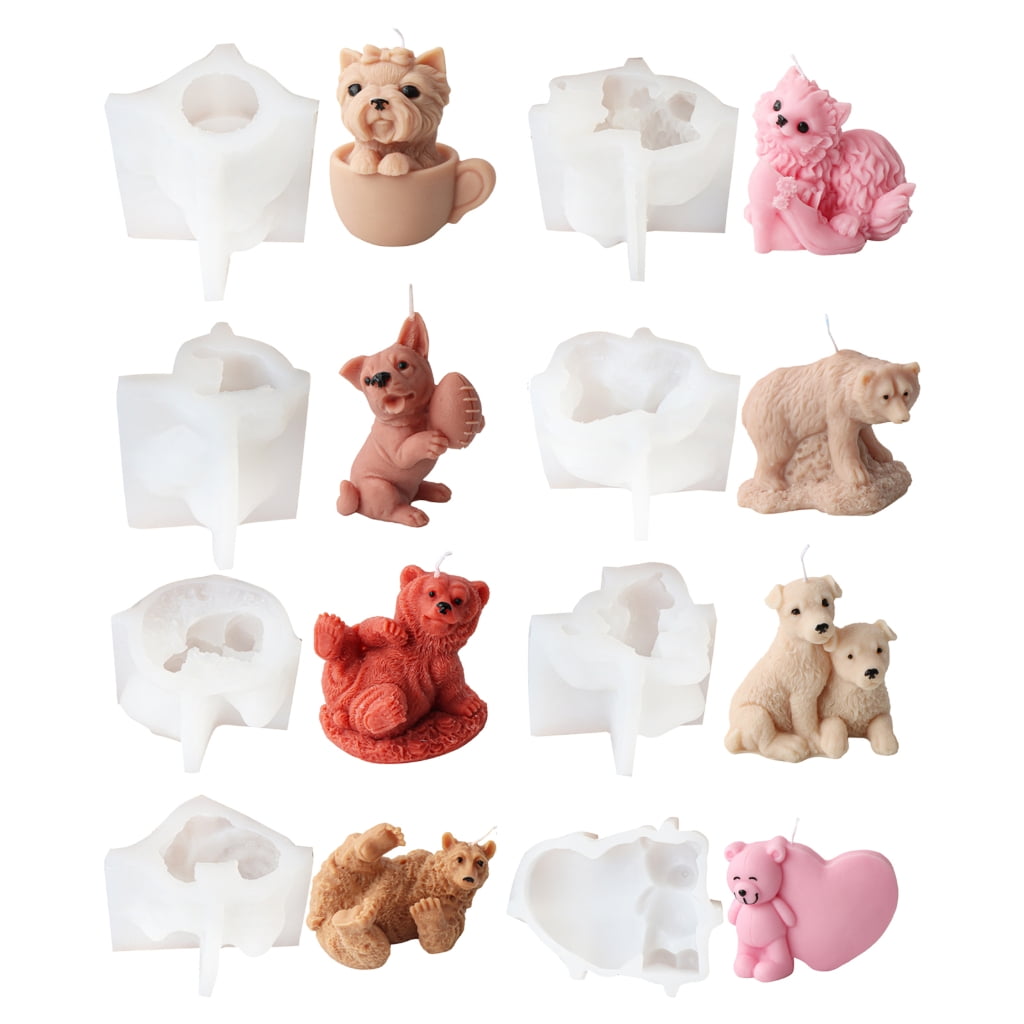 Geemin Statue Moulds Silicone Candle Molds Crafts Mold Cute Shape Handmade Craft Mold Silicone Ornament Molds for Statue