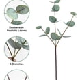 thumbnail image 4 of Realistic Artificial Flowers with Glass Vase, 19.3 Inch Fake Plants Eucalyptus, for Living Room Centerpieces, Bathroom, Farmhouse, Wedding Greenery Decor, Eucalyptus*1, 4 of 8