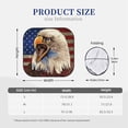 thumbnail image 2 of Kdxio Eagle With USA Flags Print 2-Piece Sun Shade Front Windshield - Foldable Car Front Window Sunshades for Most Sedans SUV Truck, 2 of 6