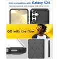 thumbnail image 2 of KOMI for Samsung Galaxy S24/S25 Case with Glass Screen Protector,Heavy Duty Drop Protection Full Body Rugged Shockproof Military Protective Tough Durable Cover for Galaxy S24/S25 6.1" 5G 2025 Black, 2 of 5