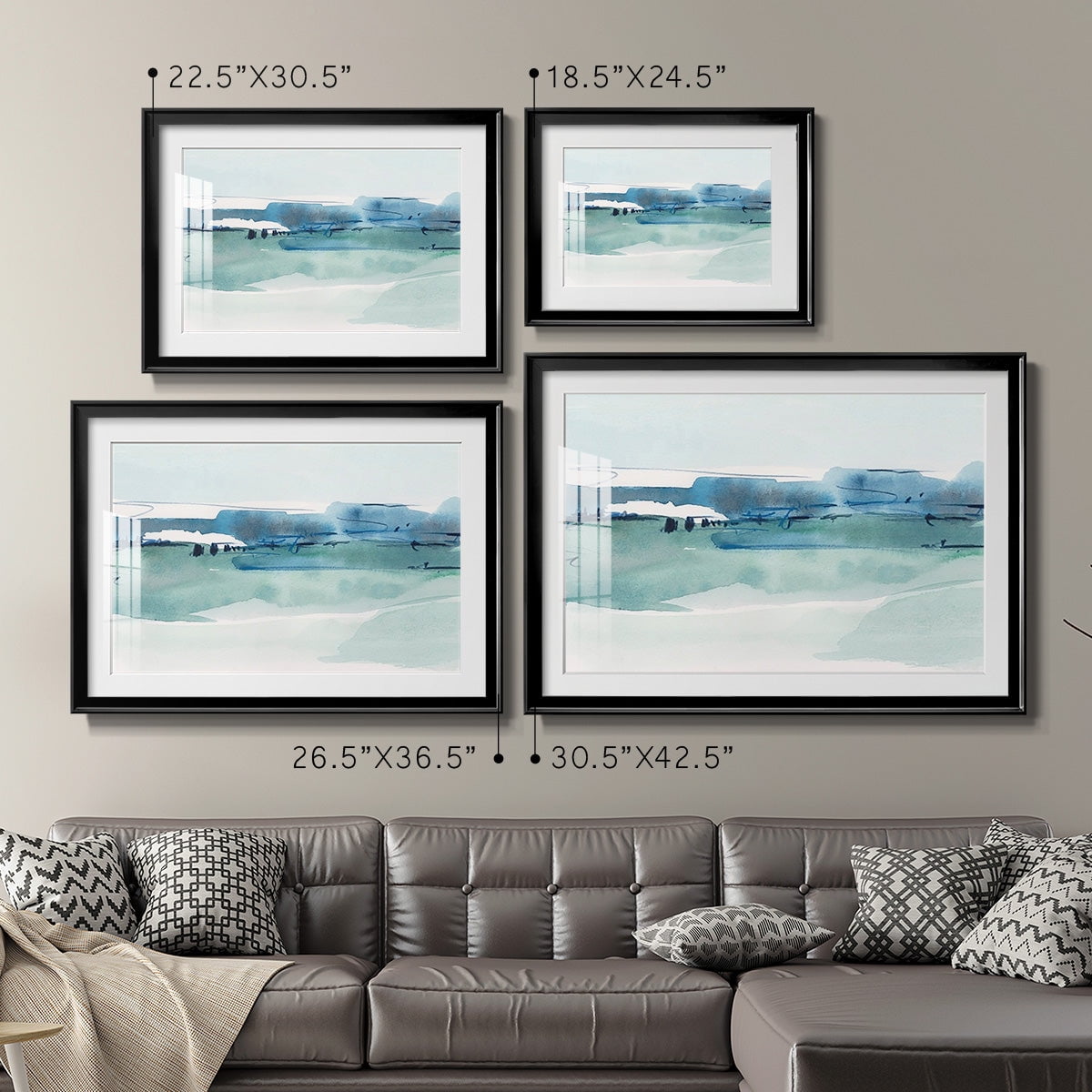 Ultramarine Vista I Premium Framed Print - Ready to Hang