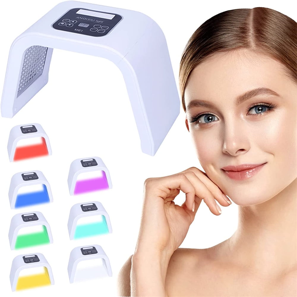 7 in 1 Color LED Face Mask Light Therapy Skin Rejuvenation Light Facial