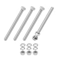 thumbnail image 1 of Uxcell 4-Pack Tornillo de Cabeza Hexagonal con Tuercas, Arandelas Planas y de Bloqueo M12x150mm, 1 of 6