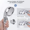 thumbnail image 3 of Pommeau de Douche à Filtration, Douchette à Main Haute Pression, Économie d'Eau, 3 modes avec Filtre Ionique et Filtre Anti-Calcaire pour Basse Pression, Comprend un Filtre Réglable, 3 of 6