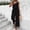 Black, variant on Women's Pants Solid Color Buttoned Cropped Wide Leg Elastic Waist Bodysuit White M
