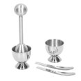 thumbnail image 1 of Oubit Egg Cups Cutter,Boiled Egg Tool Set Stainless Steel Egg Cup Egg Cracker Topper Set Top-Notch Performance, 1 of 9
