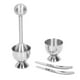 thumbnail image 1 of Juego de utensilios para huevos cocidos, huevera de acero inoxidable con cuchara, herramienta de cocina para el hogar, 1 of 14
