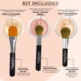 thumbnail image 2 of TRIO WITH BRUSHES (FAIR 1) Full Size Kit Mineral Makeup Brush Set Foundation Concealer Blush Bare Face Sheer Powder Cover, 2 of 5