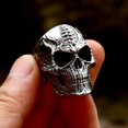 thumbnail image 2 of ZMY Home Xenomorph Skull Ring Stainless Steel Handmade Jewelry Cool Punk Rock Biker Ring (13), 2 of 7