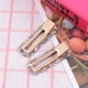 thumbnail image 5 of 2 pinzas para el pelo con ácido acético, con diseño de leopardo, cuadradas, para mujeres y niñas (1 par, gris), 5 of 5