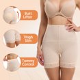thumbnail image 3 of MISS COCOLI Womens Butt Lifter Padded Lace Panties Tummy Control Underwear Smoothing Hip Enahncer Body Shaper Boyshorts, 3 of 7