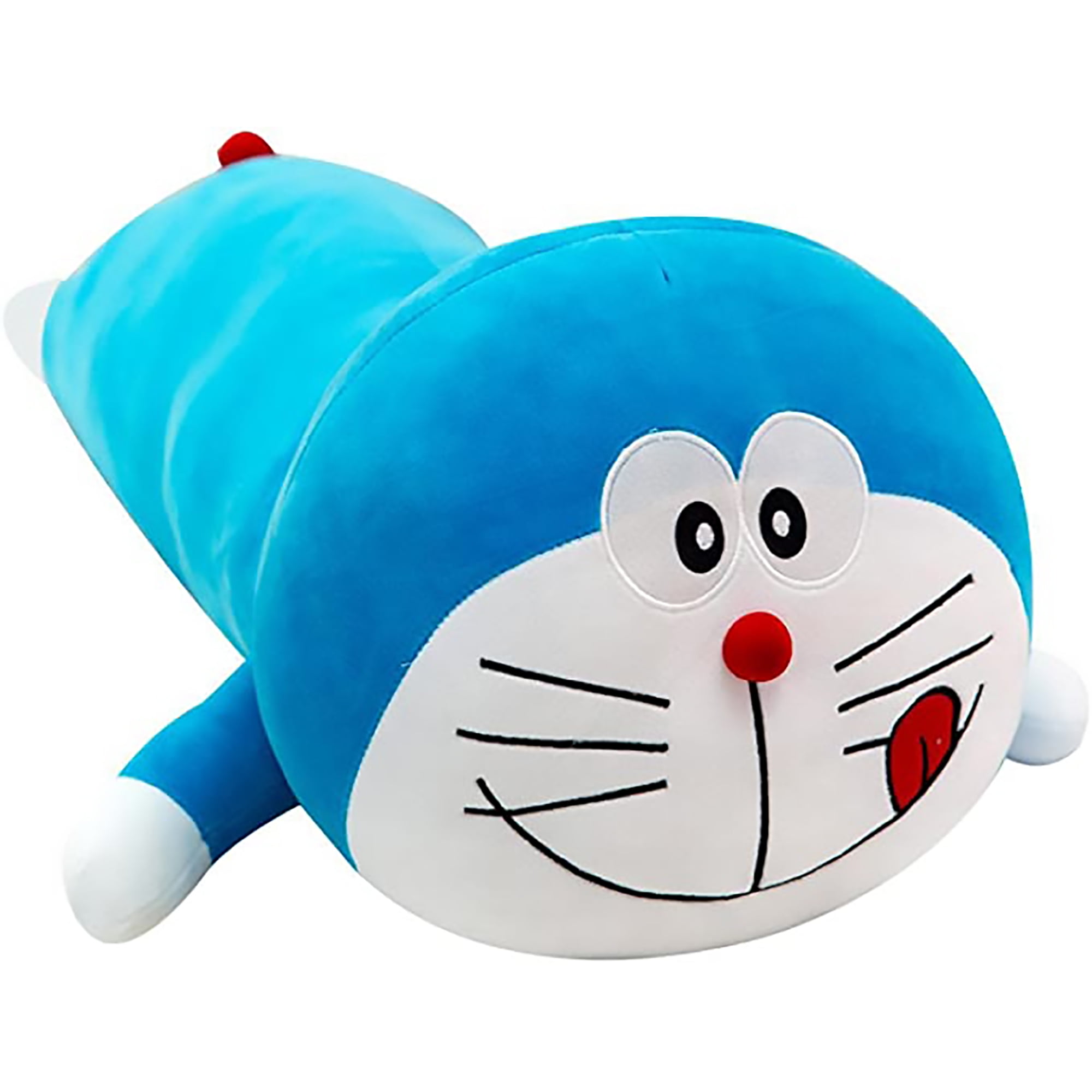 KLZO Lovely Doraemon Plush Toy Cushion Standing Next to me Filled Cartoon  Animation Doll Soft cat Animal Pillow Children's Girl Gift, 15 inches -  