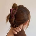 thumbnail image 3 of 3 pinzas para el pelo mate, triangulares, de plástico, antideslizantes, para exteriores, para mujeres y niñas, 3 of 6