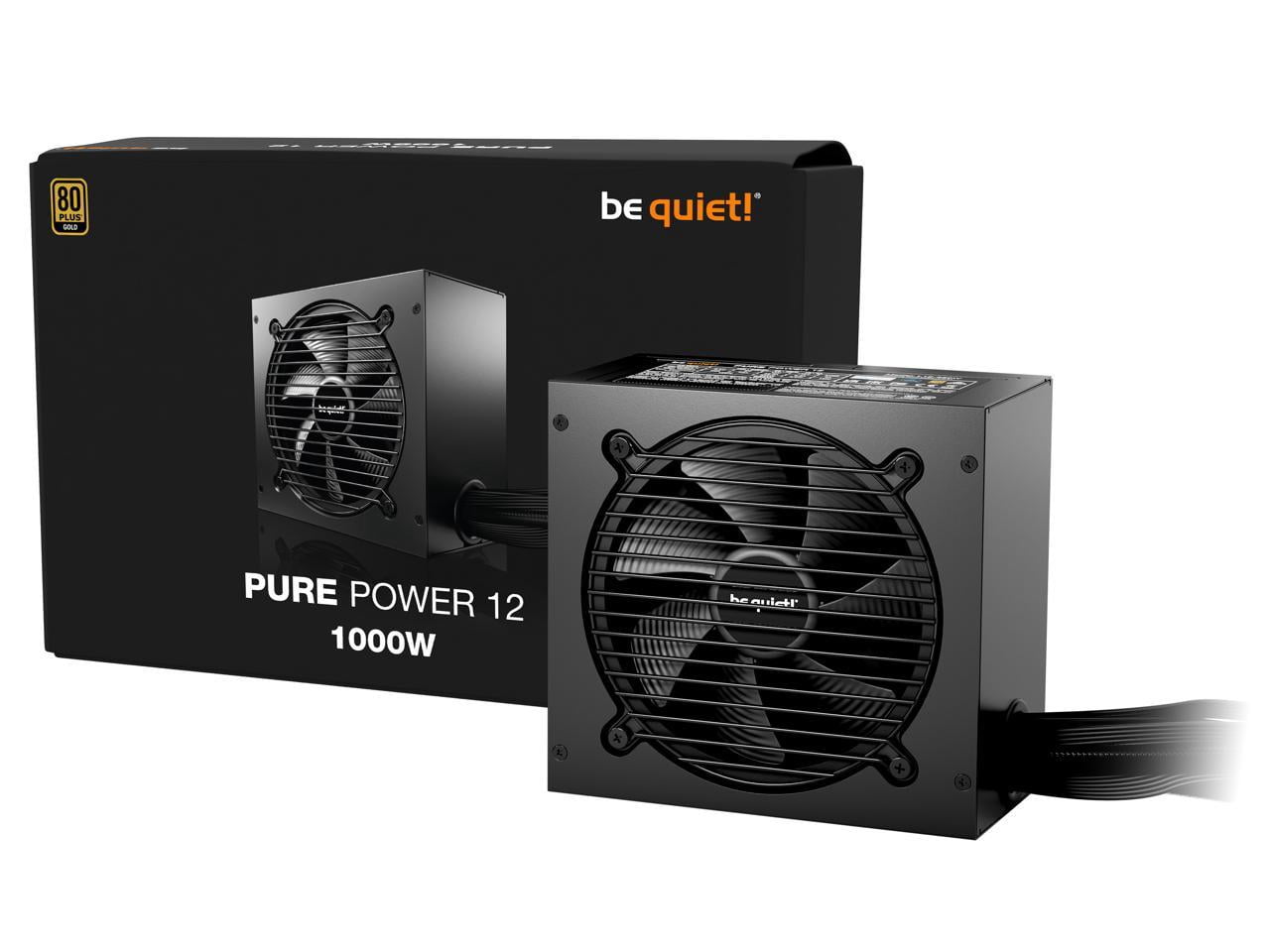 be quiet Pure Power 12 1000W 1000 W ATX (ATX3.1/ ATX3.0 Compatible) 80 PLUS GOLD Certified Non-Modular ATX 12V Power Supplies