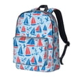 thumbnail image 2 of Goofa Sailboats On A Waves Printed Backpack,Laptop Backpack,Durable Anti-Theft Travel Work Backpack,Water-resistant Backpack, 2 of 9