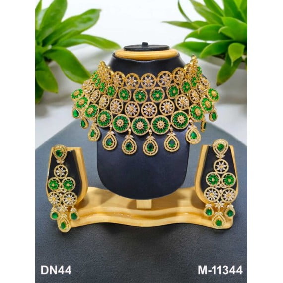 Bridal Wedding Choker Necklace Set | Indian Ethnic Jewelry Set