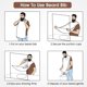 thumbnail image 5 of Delantal con babero para barba, recogedor de recortes de pelo para afeitar y recortar, recogedor de barba para hombres, capa de afeitado para barba antiadherente, con 4 ventosas fuertes, regalos de, 5 of 5