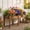 Brown, variant on Wooden Raised Garden Bed with Legs, 34"L X 18"W X 30"H, Elevated Reinforced Large Planter Box for Vegetable Flower Herb Outdoors