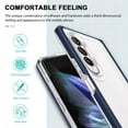 thumbnail image 7 of SaniMore for Samsung Galaxy Z Fold 4 Crystal Clear [Not Yellowing Technology] Case, Hard PC & TPU Bumpers Case with Wireless Charging Shockproof Protective Case for Samsung Z Fold 4, Navy, 7 of 7
