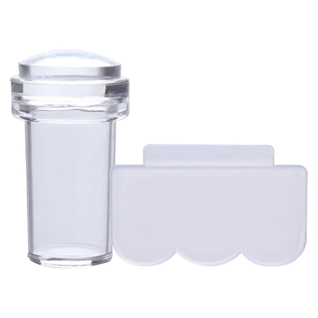 Clear Jelly Nail Art Stamper Scraper Set Silicona Transparente Nail Art Stamping Kit Manicure Nail Art Tools Kearding CE006803-00