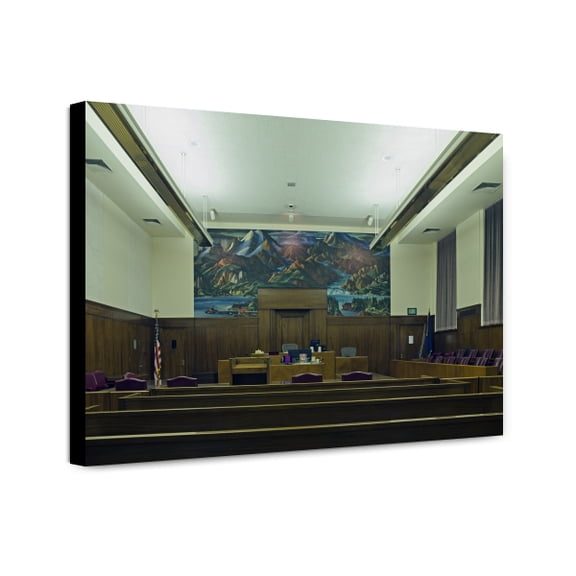 Canvas Print: Courtroom, Federal Building, Anchorage, Alaska, 2008