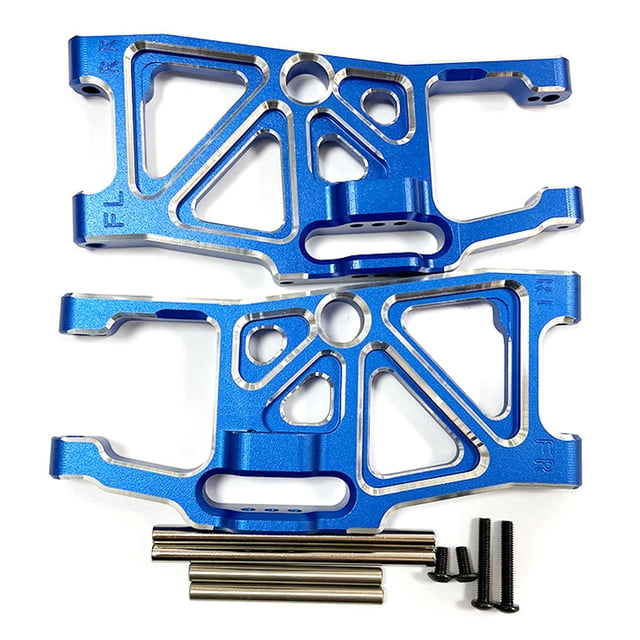 Brazo de suspensión inferior delantero mejorado Vogacara de aleación de aluminio para 1/10 MAXX RC modelo Azul oscuro