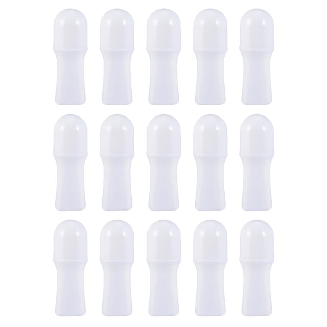 MasteelfCA 15pcs Refillable Roller Bottles Plastic Essential Oils Roller Containers (30ml)