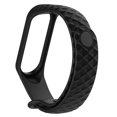 thumbnail image 5 of Bluelans Rhombus Grain Color Sólido Pulsera Inteligente Correa de Muñeca Compatible Xiaomi Mi Band 3/4, 5 of 5