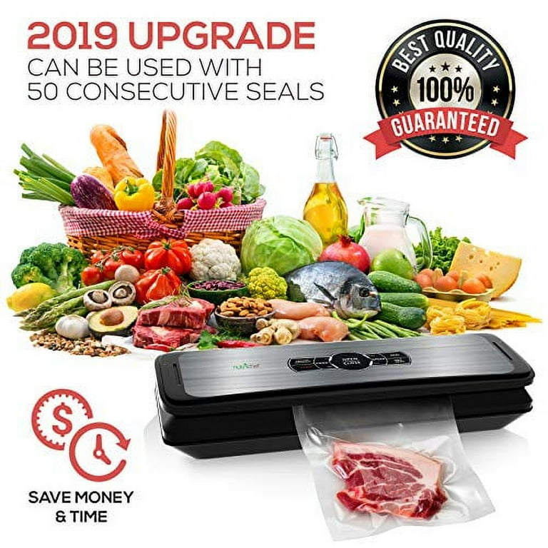 White with Digital Scale 1-Touch Automatic Open and Close Food Vacuum Sealer Electric Air Sealing Preserver White with Digital Scale 1-Touch Automatic Open and Close Food Vacuum Sealer Electric Air Sealing Preserver