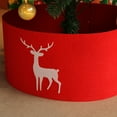 thumbnail image 3 of Falda de árbol de Navidad con estampado de ciervos, alfombrilla de árbol de Navidad, cesta de árbol de Navidad, regalo de Año Nuevo, decoración de fiesta, 60/90/120cm, 3 of 4