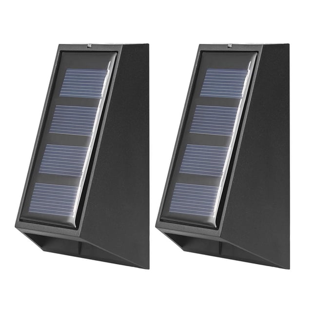 Lámpara Paquete de 2 luces LED solares ABS para decoración de jardín al aire libre (luz cálida) Tmvgtek Para estrenar