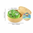 thumbnail image 3 of Dumpling Stress Ball Slow Rising Squishy Soft Squeeze Decompression Dough Novelty Toy for Fun Entertainment, 3 of 5