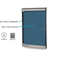 thumbnail image 3 of Ghent's Vinyl 42" x 28" 1 Door Bulletin Board with Black Frame in Navy, 3 of 5